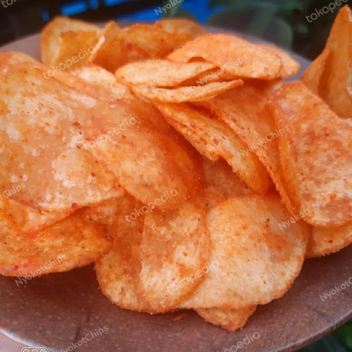 

PastikanTerjaminMutunya- Keripik Kentang Balado Pedas Manis Homemade 200Gr