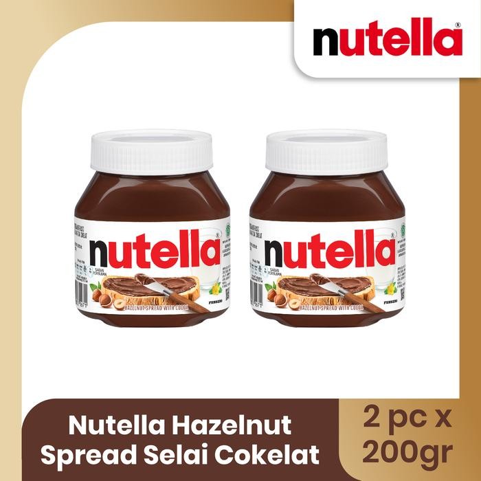 

PastikanTerjaminMutunya- Nutella Hazelnut Spread Selai Cokelat 200gr - TWINPACK
