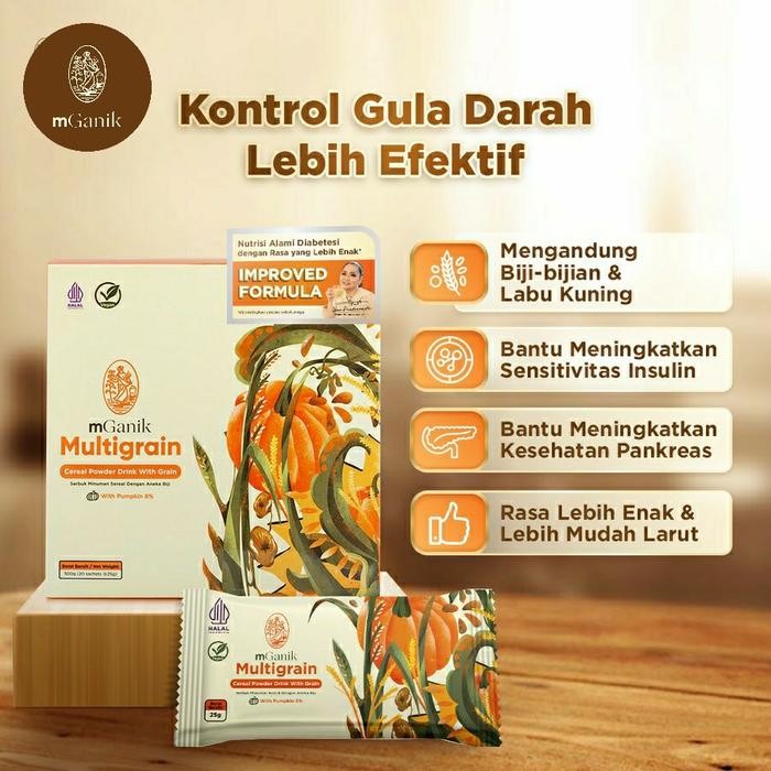 

PastikanTerjaminMutunya- mGanik Multigrain 500gr - Isi 20 Sachet