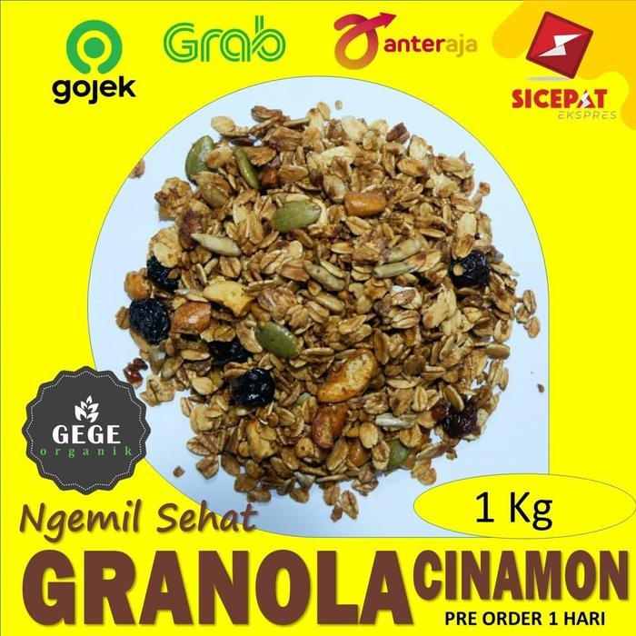 

PastikanTerjaminMutunya- 1kg Homemade Granola Mix Creation Cinnamon - isi lebih lengkap