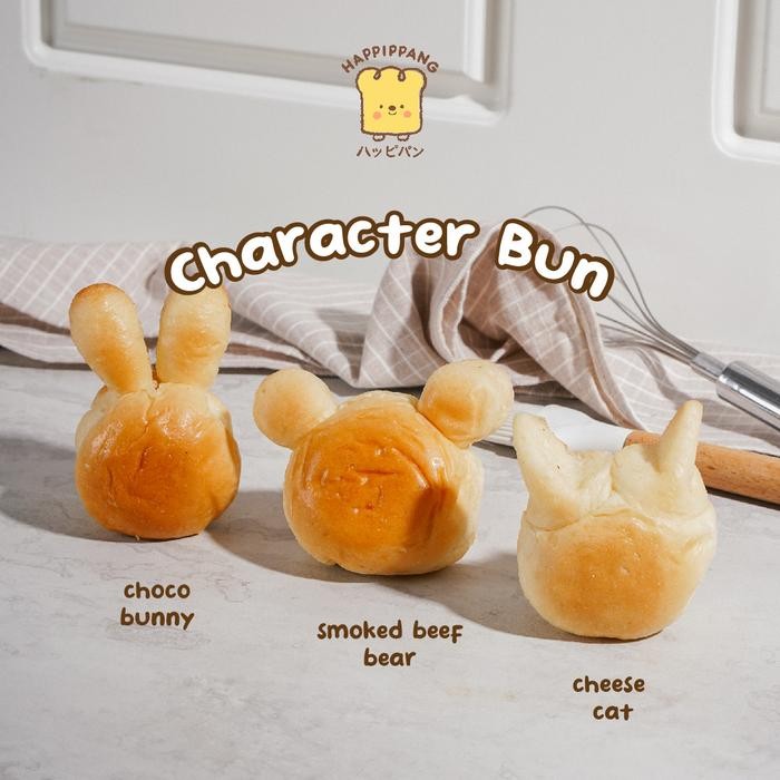 

PastikanTerjaminMutunya- Sweet Character Bun (per 3 pc) - Roti Mini Premium Isi dengan Karakter