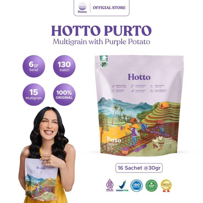 

PastikanTerjaminMutunya- Multigrain Hotto Purto Pouch - Sachet Multigrain With Ubi Ungu
