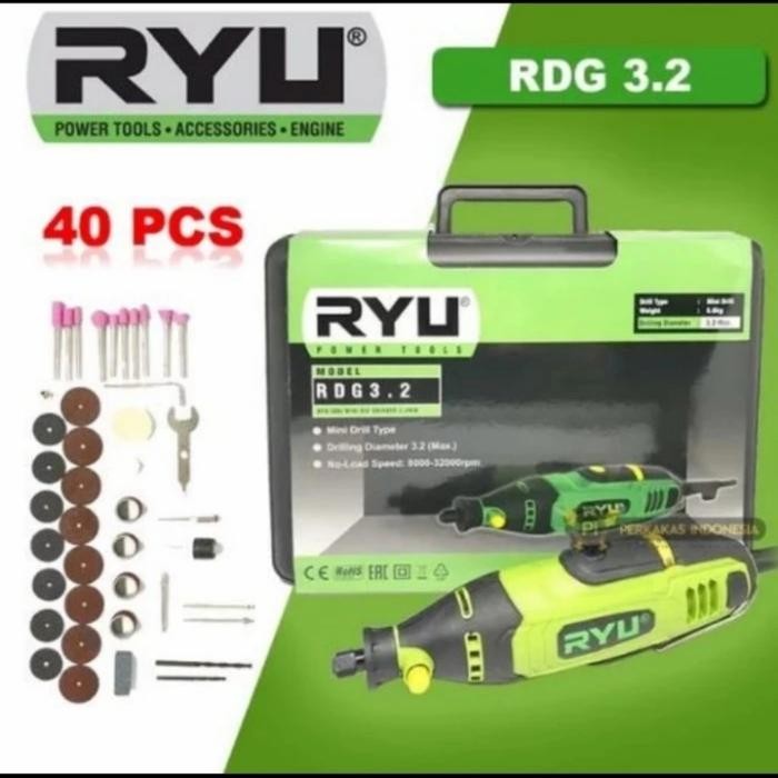 Mini Die Grinder Ryu Tekiro RDG 3.2 Mesin Tuner Gerinda / Bor Mini