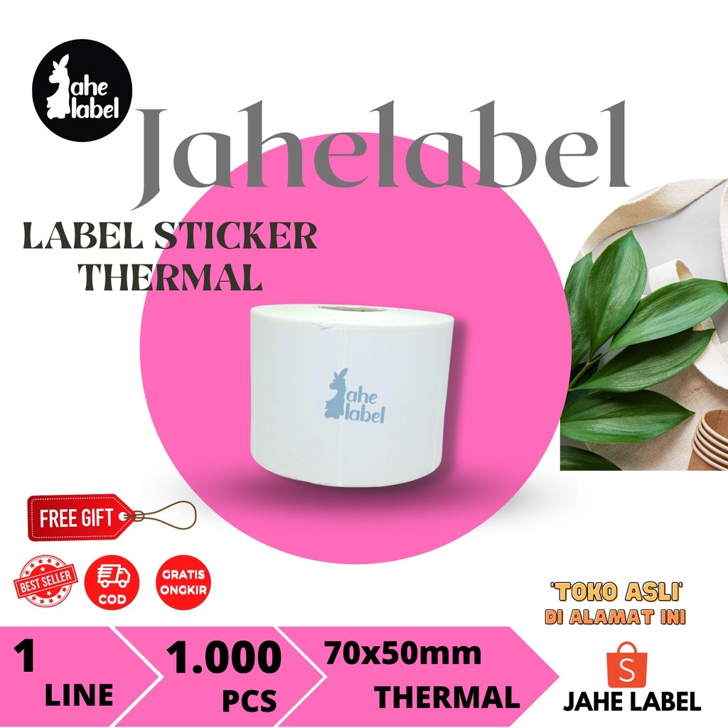 

stiker label 70 x 50 - 1 pcs