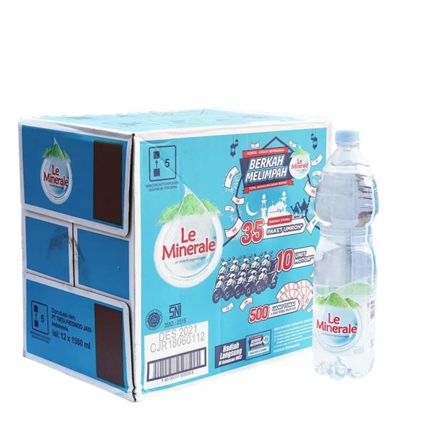 

SemuAReadyYaB0Zq- Le Minerale Air Mineral 1500 Ml Dus isi 12x 1500 ml