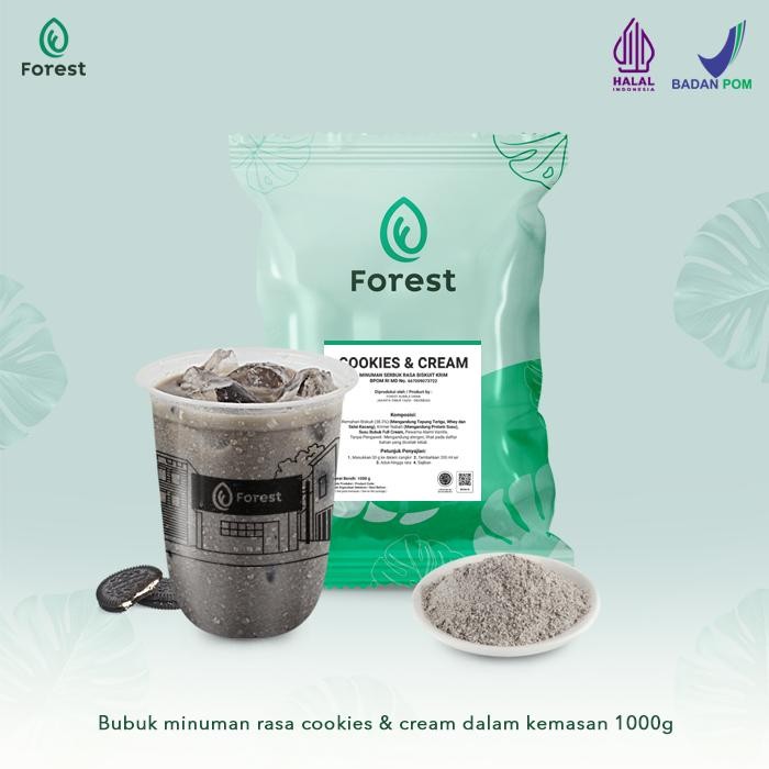 

BnyKpilihAnSkrG- Bubuk Minuman COOKIES AND CREAM Powder - FOREST Bubble Drink