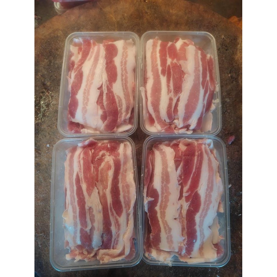 

BnyKBonusBelidiMari- Daging Babi Pork Belly Slice Samcan Iris 500gr