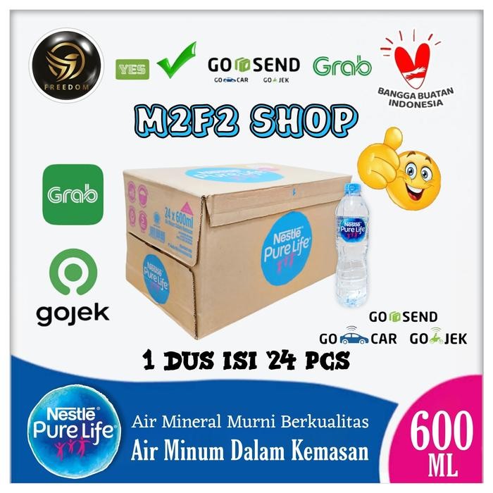 

BnyKpilihAnSkrG- Air Mineral Nestle Pure Life Tanggung - 600 ml (Khusus Gojek/Grab)