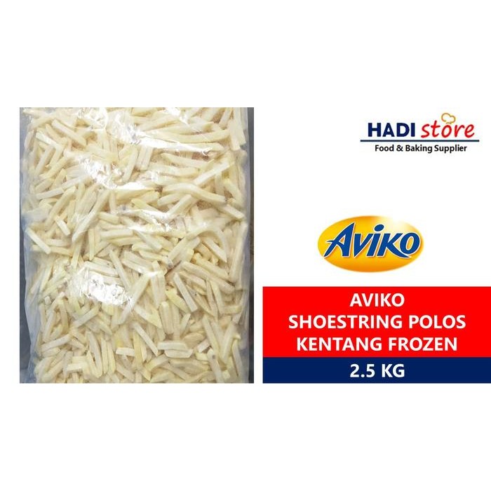 

BnyKBonusBelidiMari- AVIKO KENTANG GORENG SHOESTRING CUT FRENCH FRIES 7 MM PREMIUM - 2.5 KG