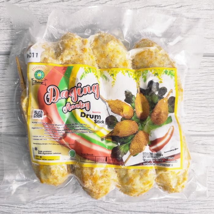 

BnyKBonusBelidiMari- Ruhuey Daging Paha Ayam Analog Drumstick 8pcs Vegetarian Vegan Beku