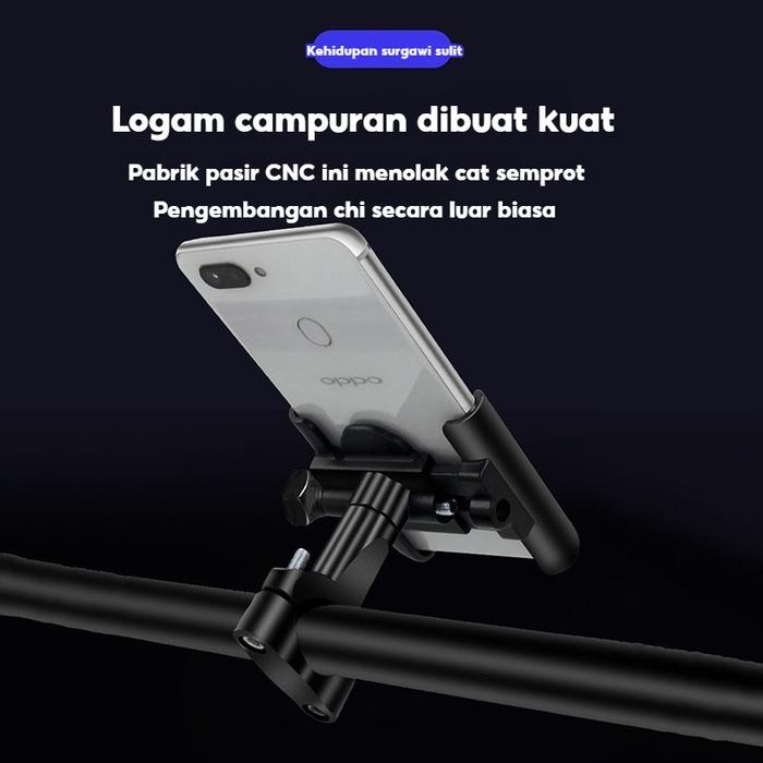 Cuci Gudang.. Dudukan Ponsel Kendaraan Listrik Braket Navigasi Sepeda Motor Pengendara Takeaway