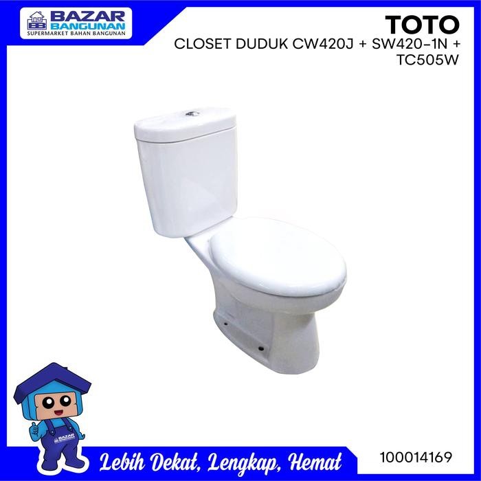 PREMIUM Toto - Closet Kloset Toilet Duduk Cw420J Sw420Jp / Cw 420 J Sw Jp Tc505W