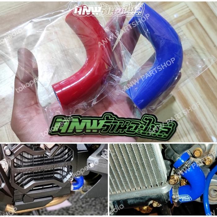 PREMIUM Selang radiator samco vario karbu 110 cw old lama varla biru elbow L