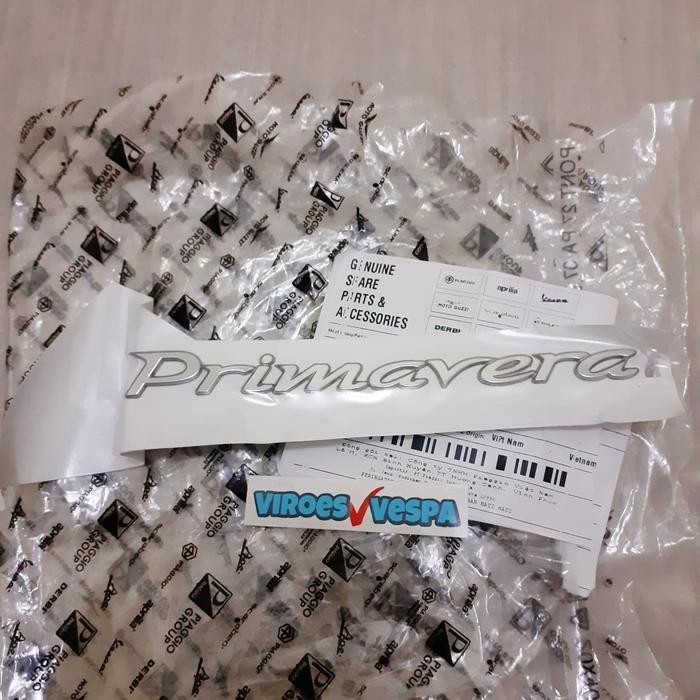 PREMIUM Sparepart Vespa Emblem sticker Primavera original