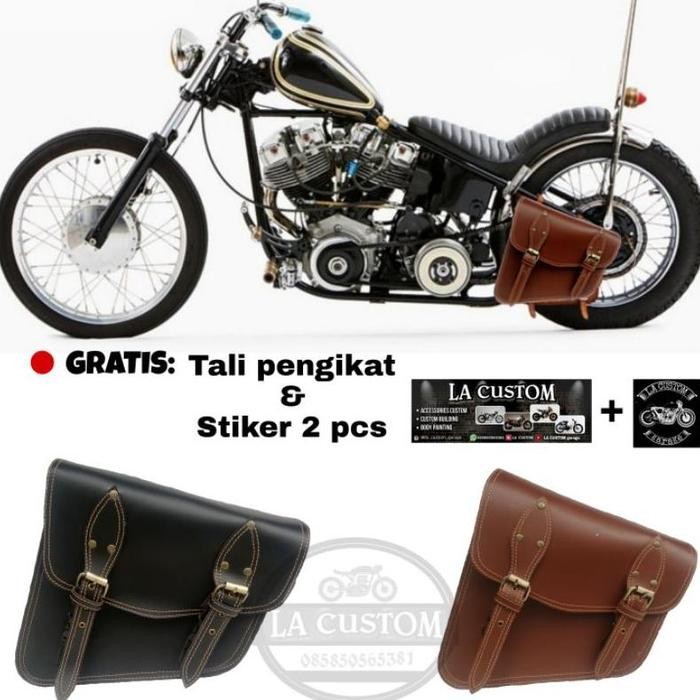 PREMIUM Tas motor chopper chooper bobber bober japstyle custom tas motor
