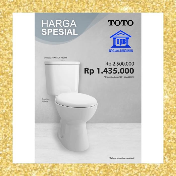 PREMIUM Closet Kloset Toilet Duduk TOTO CW633J / CW 633 J