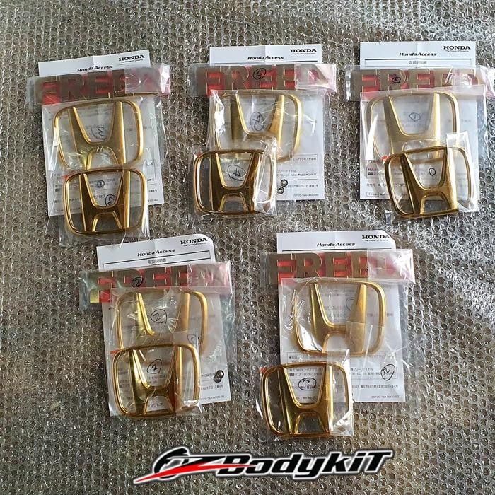 PREMIUM emblem gold freed original honda access jepang