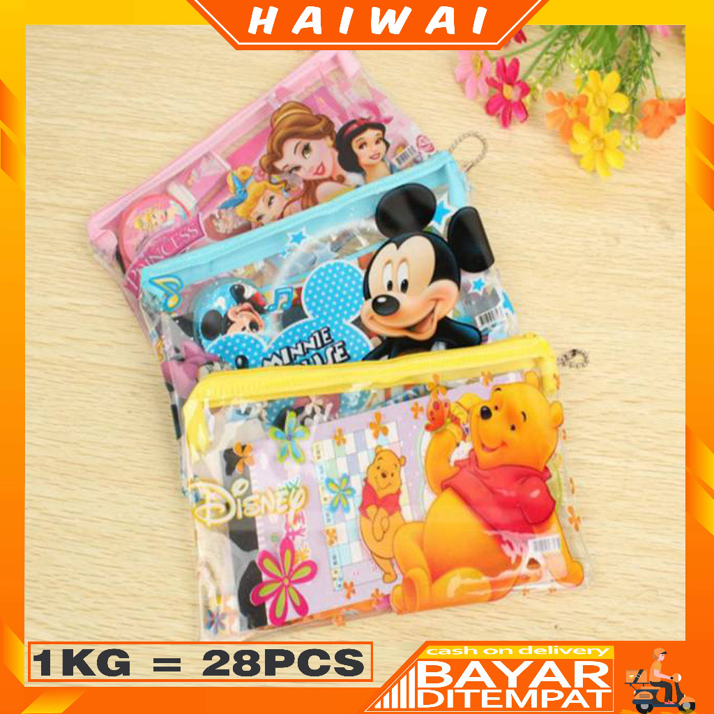 

PROMO / HaiWai COD Set Kotak Pensil Karakter Anak Motif Sekolahan Paket Pensil Pulpen Set Stationary