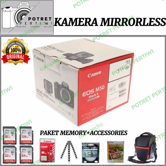 Cam- Canon Eos M50 Mark Ii Kit 15-45Mm / Kamera Canon Mirroles M50 Mark Ii