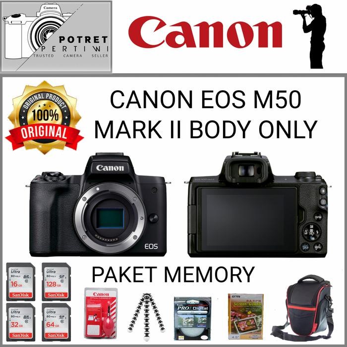 Cam- Canon Eos M50 Mark Ii Body Only / Kamera Mirrorless Canon M50 Mark Ii