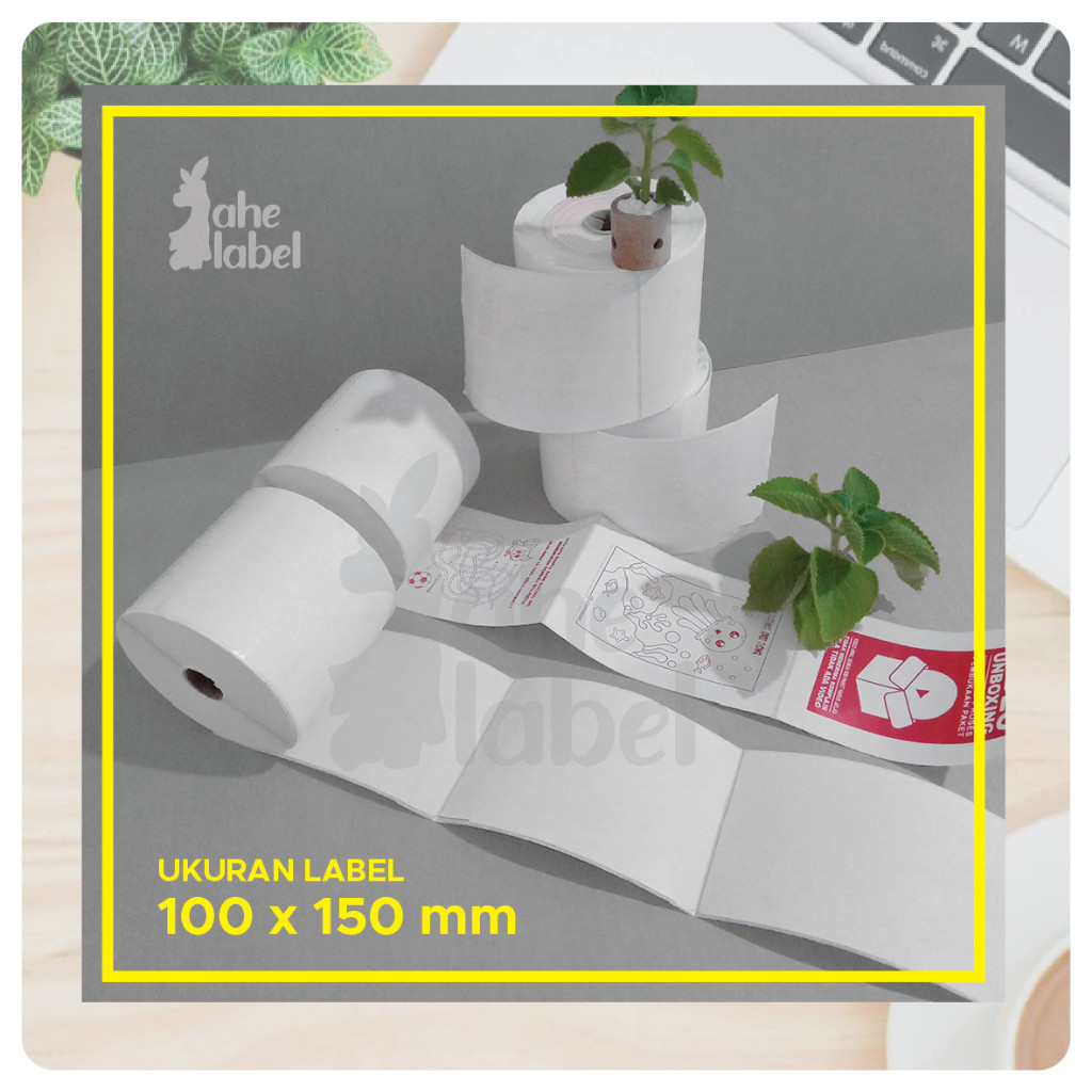 

LABEL BARE SEMICOATED 100X150MM STICKER LABEL SEMICOATED 100X150 MM PCS