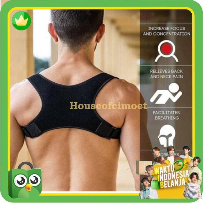 korset Penyangga punggung pria wanita / Posture corrector pria wanita