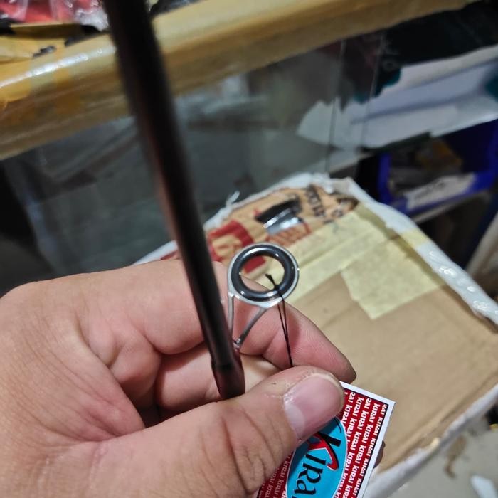 ujung fiber jadi buat joran 180cm 5 ring [kuat dan awet]
