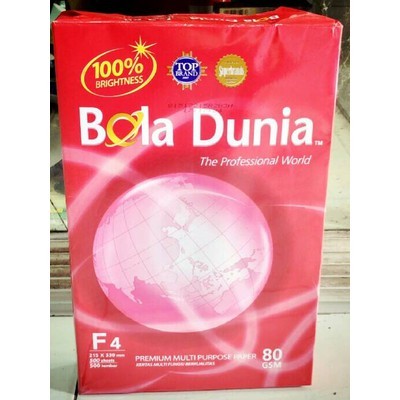 

Bola Dunia Kertas HVS F4 80 gsm 215 x 330 mm