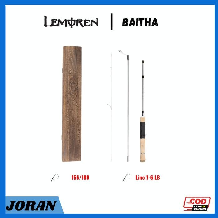 joran ultralight lemoren baitha lure 1-6lb joran travel rod jp034 [kuat dan awet]