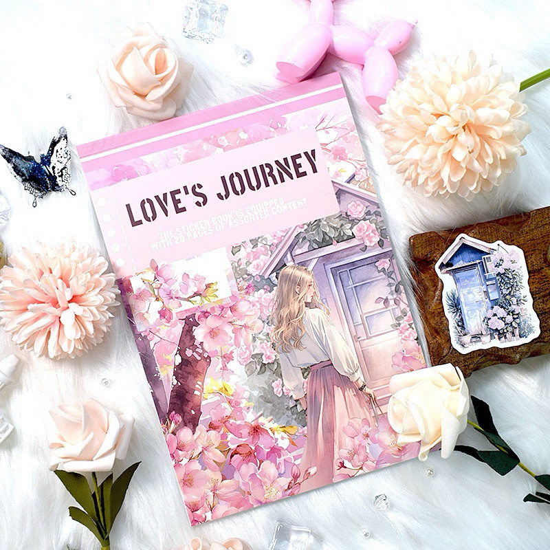 

(5AD) sticker book wanita girl watercolor deco decor journaling mix penghabisan