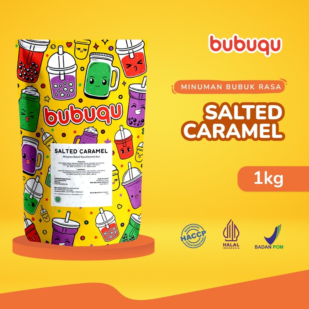 

Bubuqu Salted Caramel Powder Drink 1 Kg - Bubuk Minuman Karamel Gurih