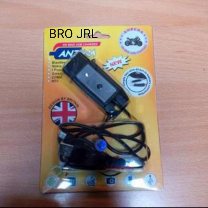 BARU.. CHARGER HP SMARTPHONE ANZENA, AKI MOTOR ANTI AIR WATERPROOF +KABEL USB