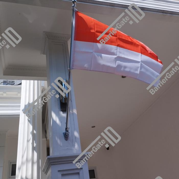 BRACKET TEMBOK TIANG BENDERA MERAH PUTIH ALA EROPA