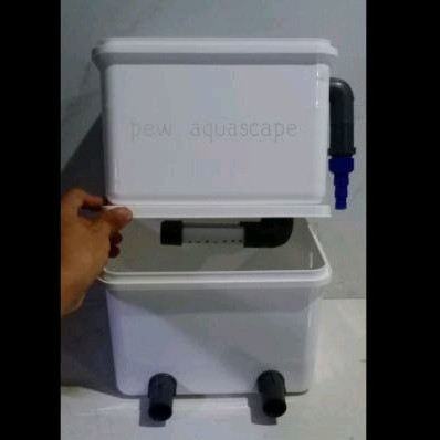 trickle filter kolam koi filter ikan media filter waterfall kolam ikan air mancur air terjun