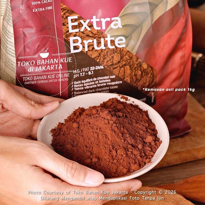 

CACAO BARRY - EXTRA BRUTE PURE COCOA POWDER 100GR BUBUK COKLAT COKELAT CHOCOLATE