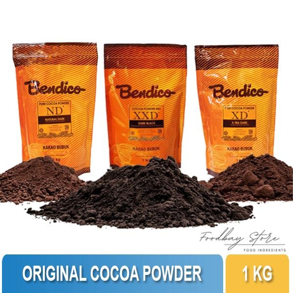 

BENDICO - PURE COCOA POWDER 1 KG / COKELAT BUBUK ORIGINAL CHOCOLATE