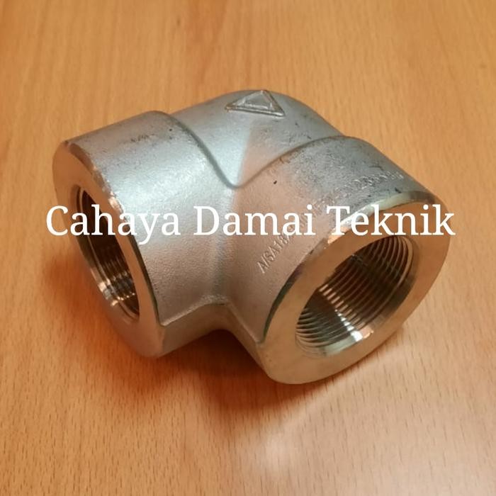 Hemat Elbow Ss304 Class 3000 Npt 1/2" - Knee Class 3000 Stainless