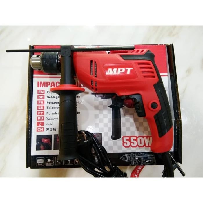 IMPACT DRILL / Mesin Bor logam, Kayu, Dinding, 13MM MPT 550W MID5506