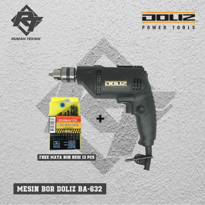 DOLIZ MESIN BOR DOLIZ BA-632 FREE MATA BOR SET 13PCS BOR DOLIZ 10MM