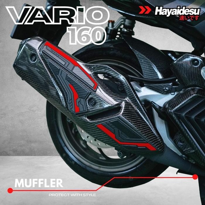 ORIGINAL.. HAYAIDESU VARIO / CLICK 160 MUFFLER KNALPOT BODY PROTECTOR COVER