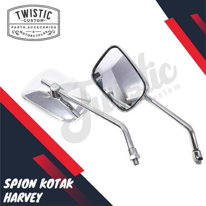 Spion Bulat Harvey Motor Universal W175 W250 SR400 XS650 Triumph RD350