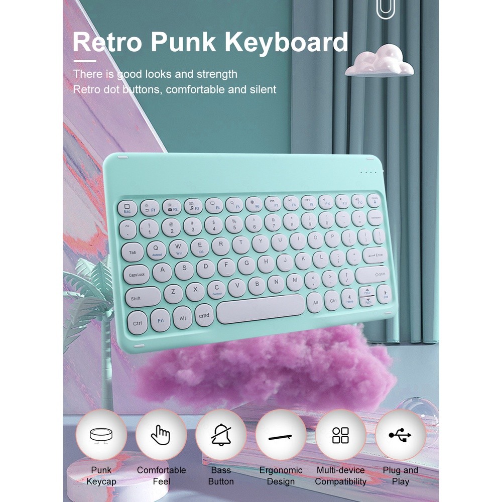 BLUETOOTH KEYBOARD PAD PHONE TABLET WIRELESS KEYBOARD