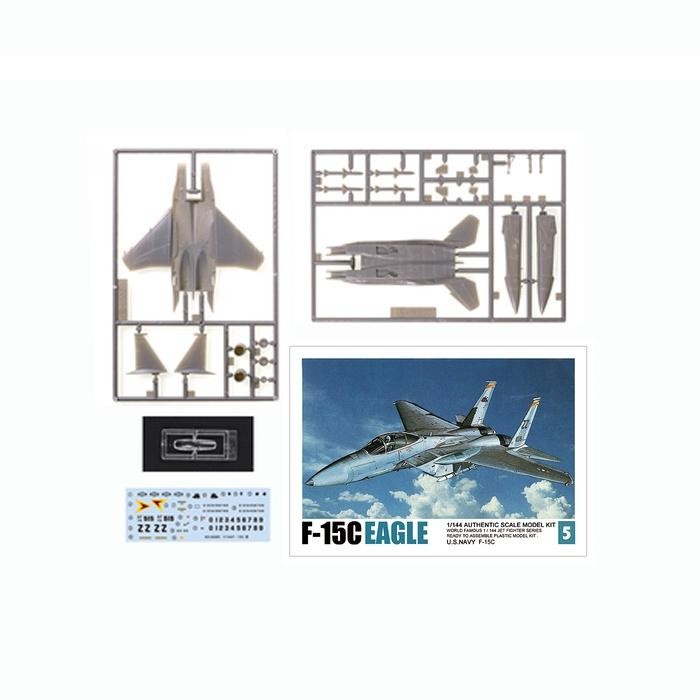 Miniatur Pesawat Tempur Usa F/A-18 F-20 F-15 C F-16 Xl Model Kit 1/144 #Gratisongkir