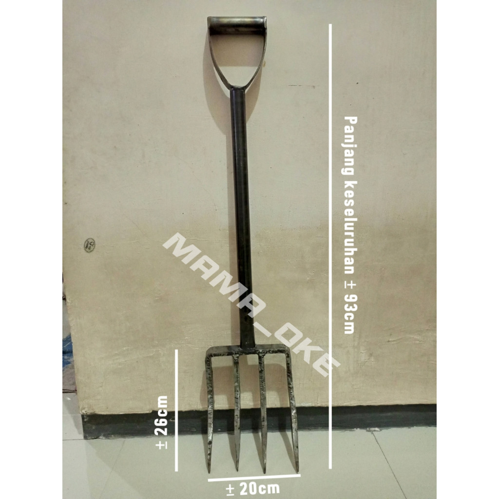 GARPU TANAH 4 GIGI BAJA PER ASLI / SENDOK TANAH