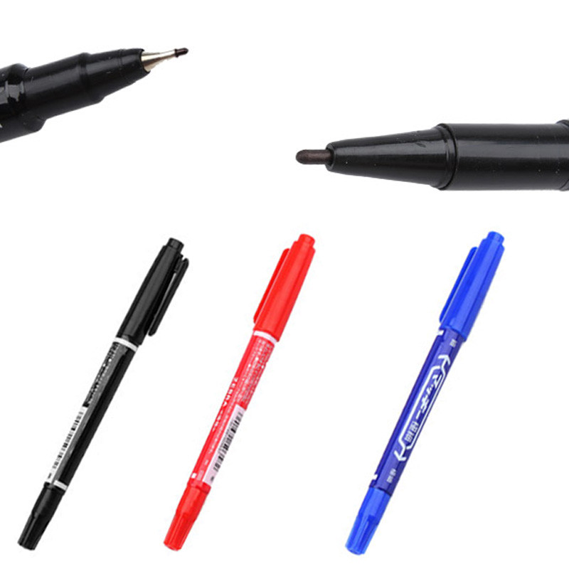 

3 Pcs/Set Cd-R Dvd-R Disc Marker Pen Double Head Marker Pen Writing Student Marker Pen School Office
