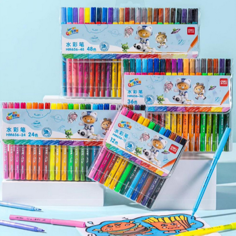 

Washable Markers Set For Kids, 12/24/36/48 Art Colors Drawing Pen For Toddlers Gift,Safe And
