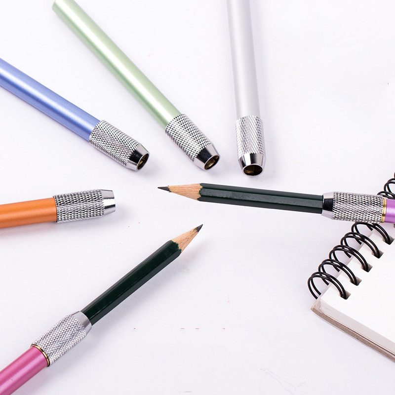 

Portable Metal Pencil Extenders Lovely For Student Colorful W41 Adjustable Pencil Extender Holder