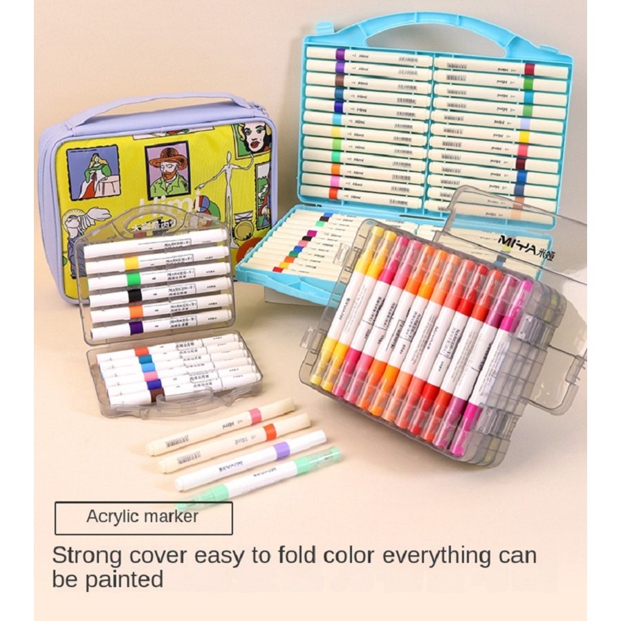 

Miya Acrylic Markers Can Be Stacked Color Students Special Watercolor Pencils Waterproof Washable