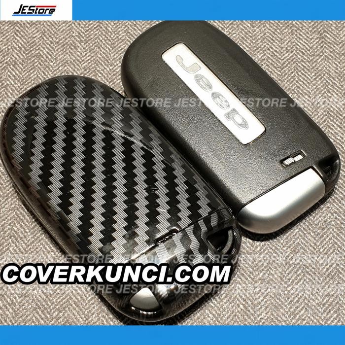 Dodge Journey 2Btn Cover Kunci Rpc Carbon Dodge Journey Sarung Kunci - Asli
