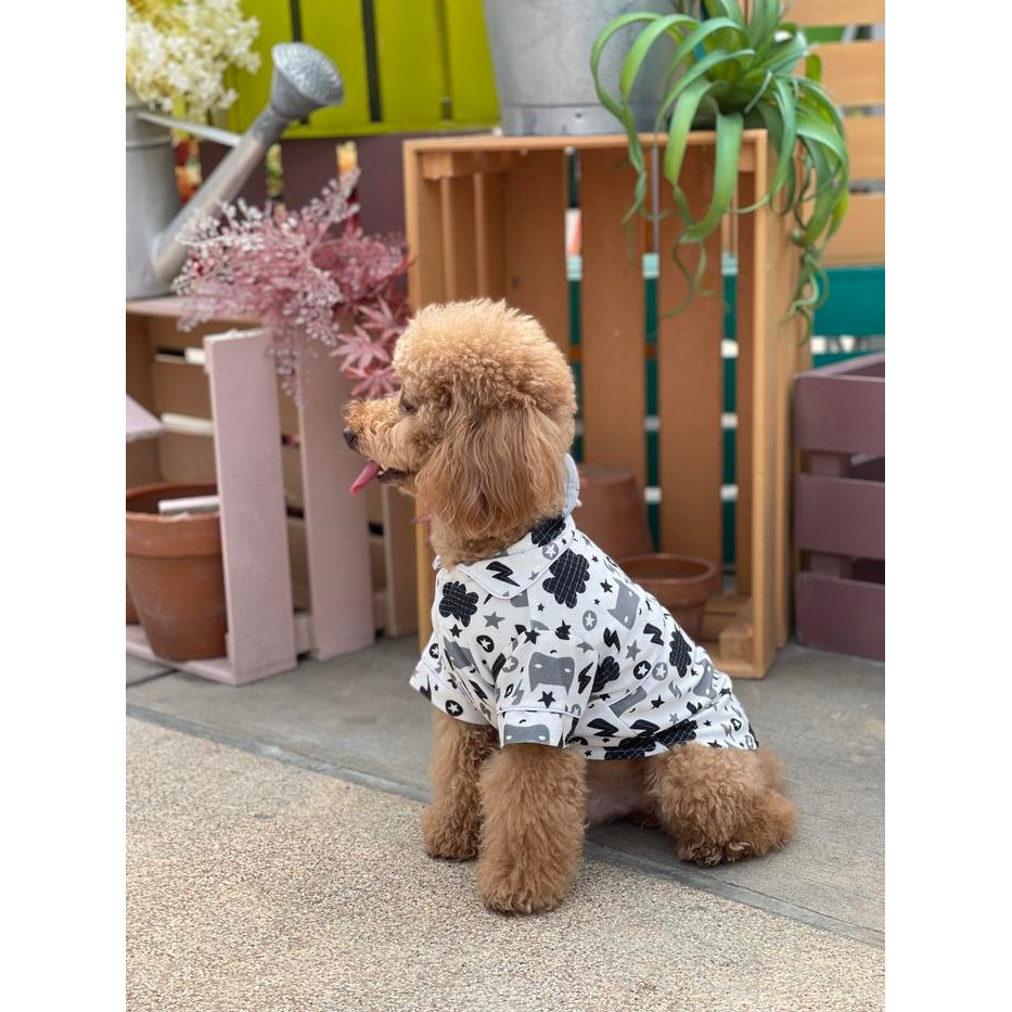 baju anjing poodle pawpawsome projects black ad white printing